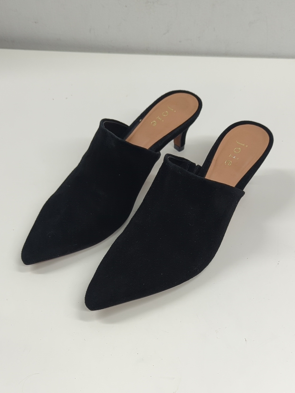 Joie Karinne Suede Kitten-Heel Mules Size 5